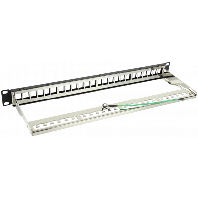 KEYSTONE 24-PORT PATCHPANEL UNEQUIPPED WITH BAR SUPPORT FTP